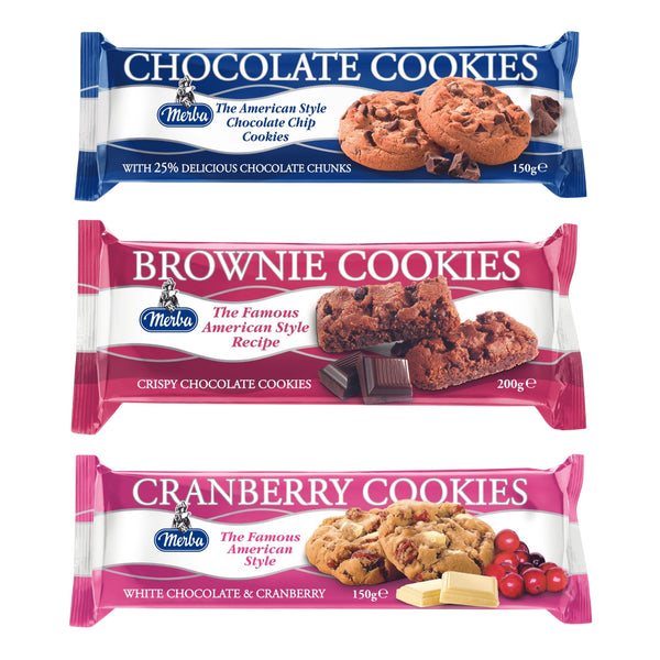 Brownie Cookies & Choclate Cookies 25% & White Choco Cranberry Cookies|Combo Of 3