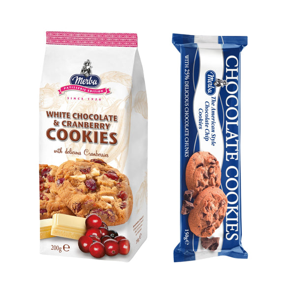 Choclate Cookies 25% & White Choclate & Cranberry Cookies|Combo Of 2