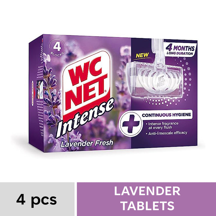 WC NET Lavender Fresh Intense Solid Rim Block Toilet Cleaner