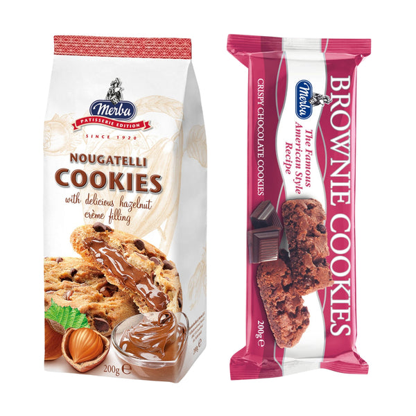 Brownie Cookies & Pastre Nougatelli Cookies|Combo Of 2