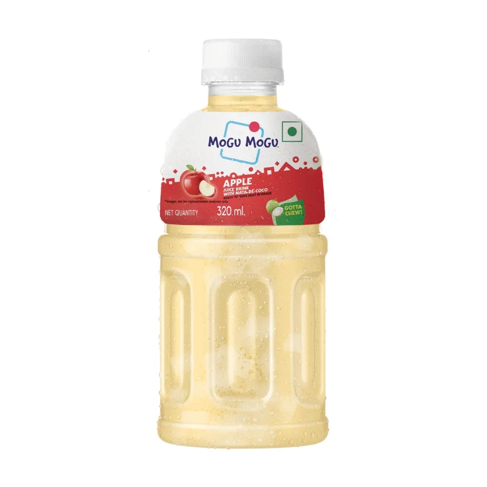 Mogu Mogu Apple Juice with Nata de Coco | 320ml (Pack of 6)