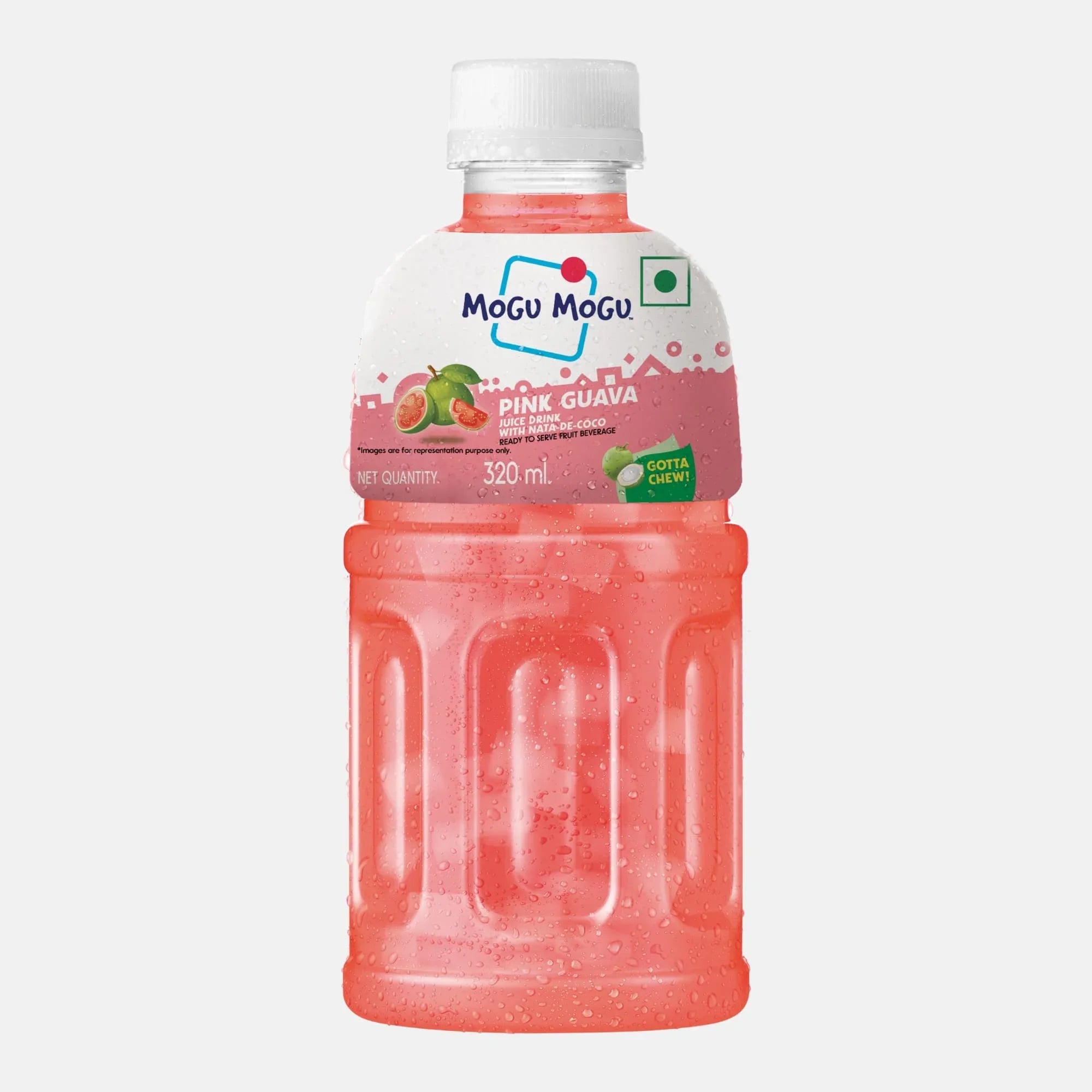 Mogu Mogu Guava Juice with Nata de Coco | 320ml (Pack of 6)