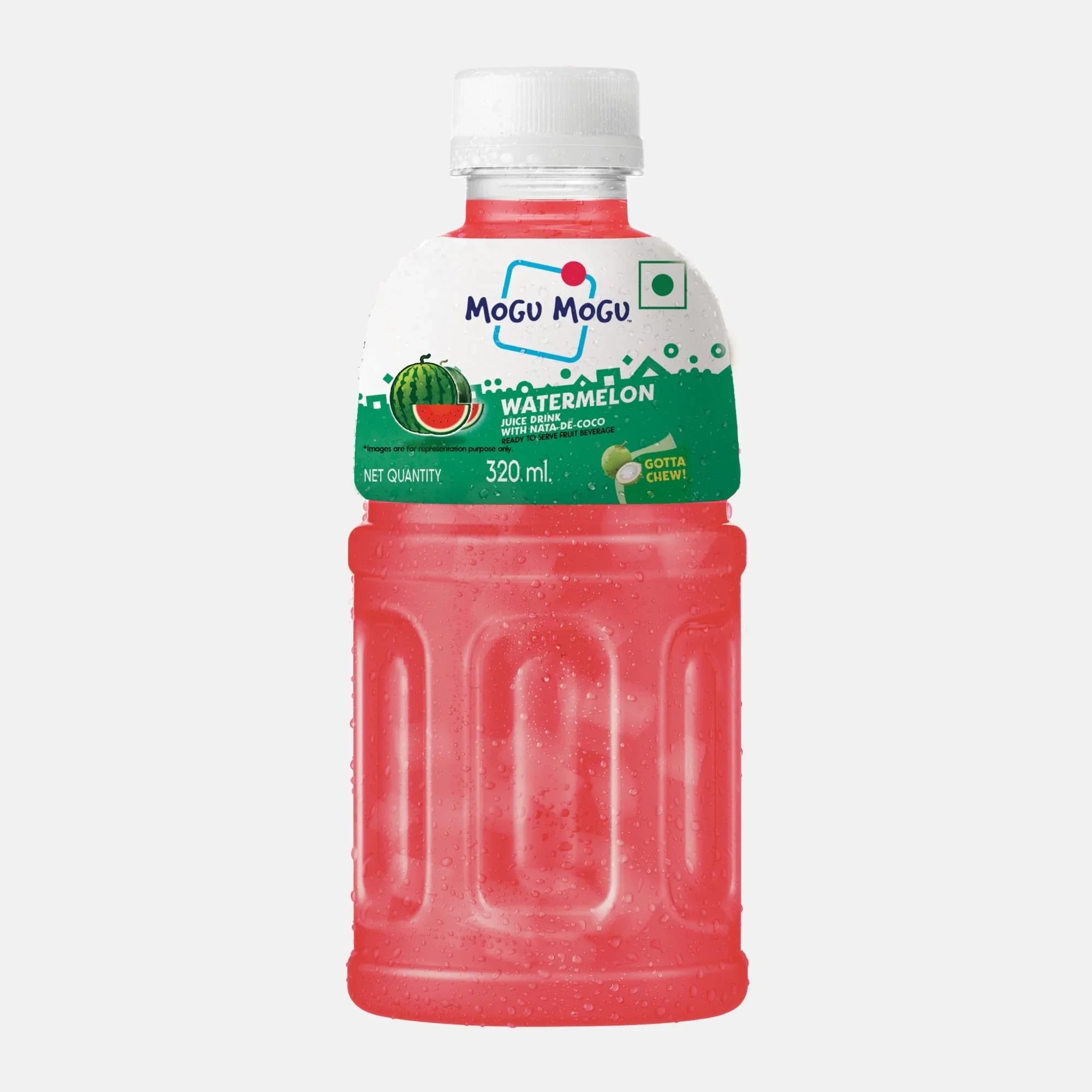 Mogu Mogu Watermelon Juice with Nata de Coco | 320ml (Pack of 6)