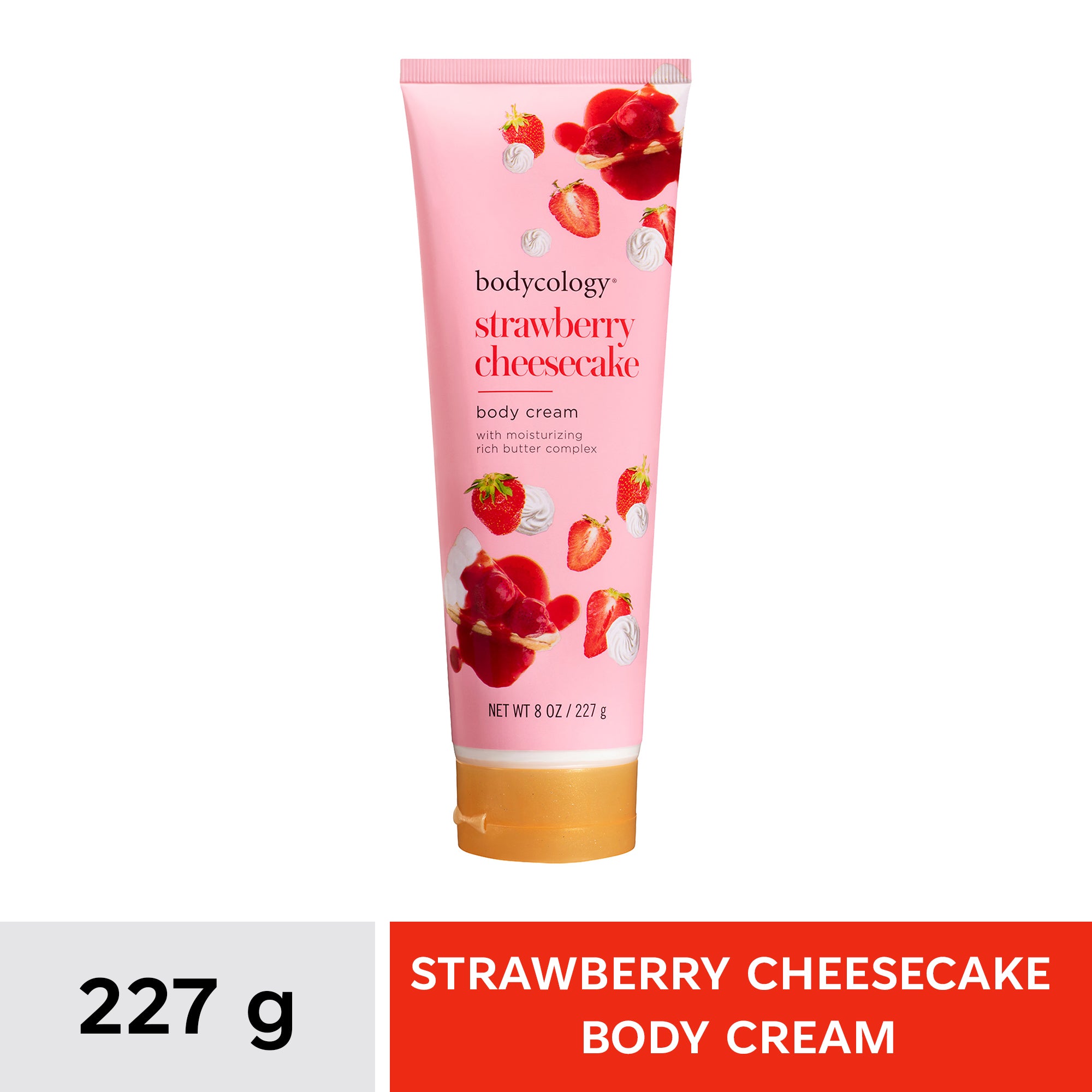 Bodycology Strawberry Cheesecake Body Cream 8 oz (237g) Sunbeam
