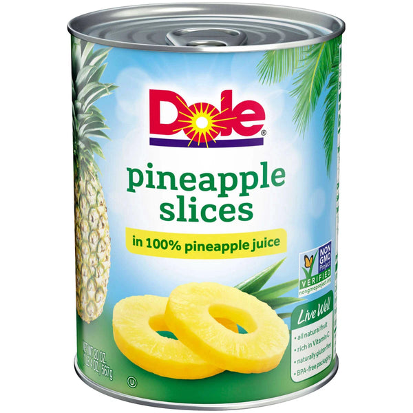 Dole Pineapple Slices in 100% juice 227 g (pack of 8)