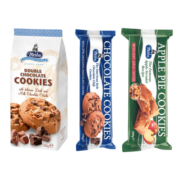 Apple Pie Cookies & Choclate Cookies 25% & Patsre Double Choclate|Combo Of 3
