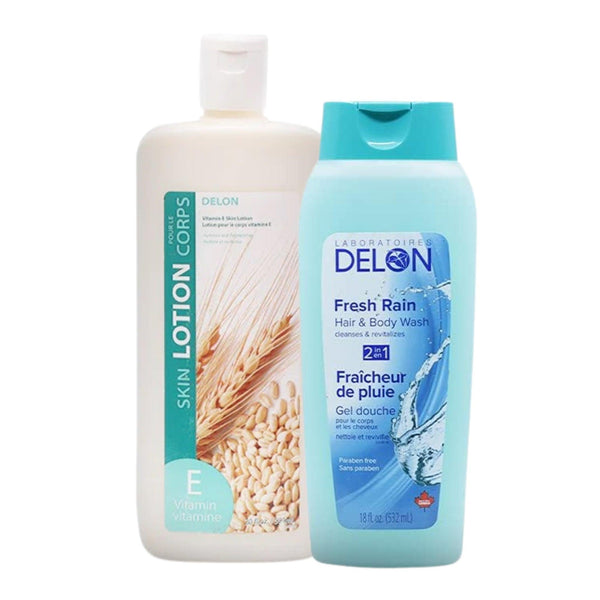 Fresh Rain Body Wash & Vitamin E Skin Lotion