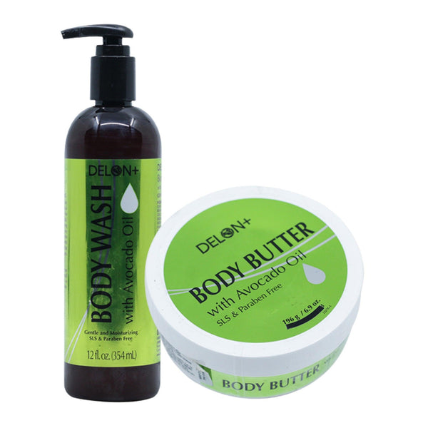Buy Health & Beauty "Avocado Oil Body Wash And Avocado Oil Body Butter" by Sunbeam combo, Default Title