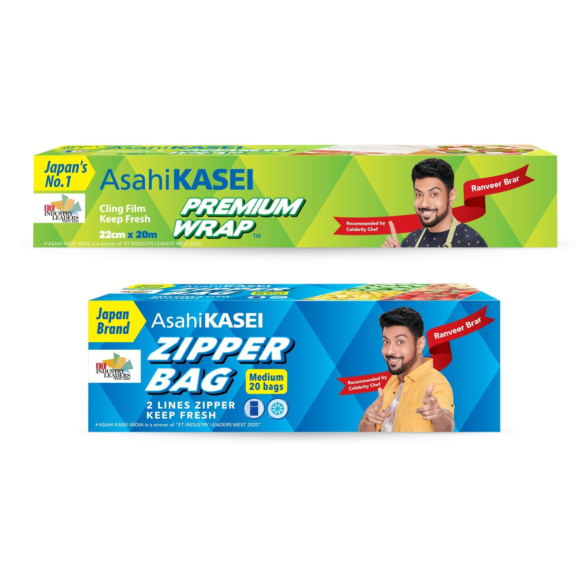 Buy Food Wraps "Premium Wrap 22Cm And Medium Zipper Bag Combo" by Sunbeam combo, Default Title