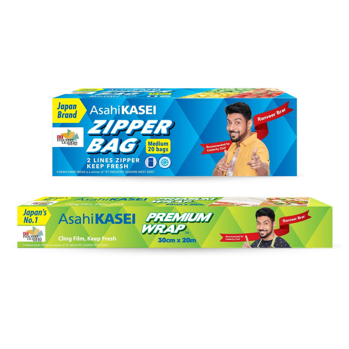 Buy Food Wraps "Premium Wrap 30Cm And Medium Size Zipper Bag Combo" by Sunbeam combo, Default Title