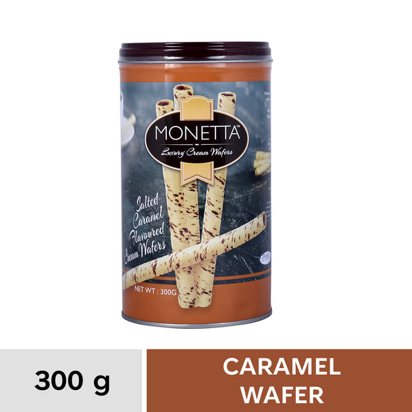 Monetta Salted Caramel Wafer Sticks 300g