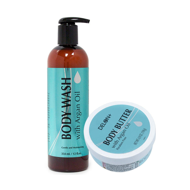 Buy Health & Beauty "Argan Oil Body Wash And Argan Oil Body Butter" by Sunbeam combo, Default Title