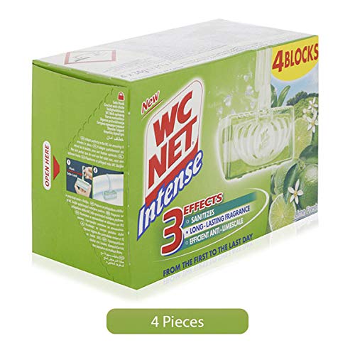 WC NET Lime Fresh Intense Solid Rim Block Toilet Cleaner