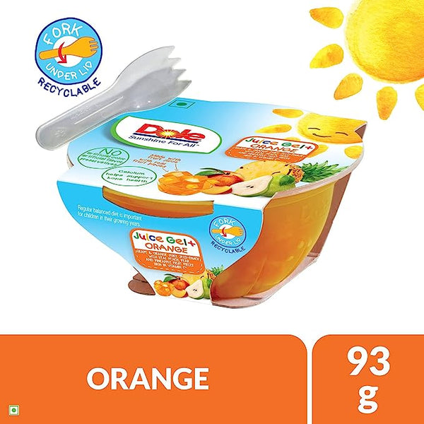Dole Juice Jelly - Orange Single 93g (pack of 8)