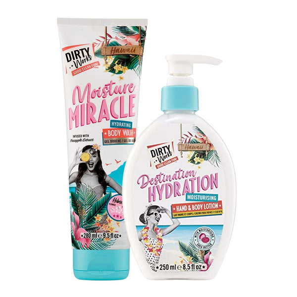 Buy Health & Beauty "Moisture Miracle Hawaii Hydrating Body Wash And Destination Hydration Moisturising Hand And Body Lotion" by Sunbeam combo, Default Title