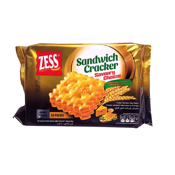 Zess Savoury Cheese Sandwich Crackers
