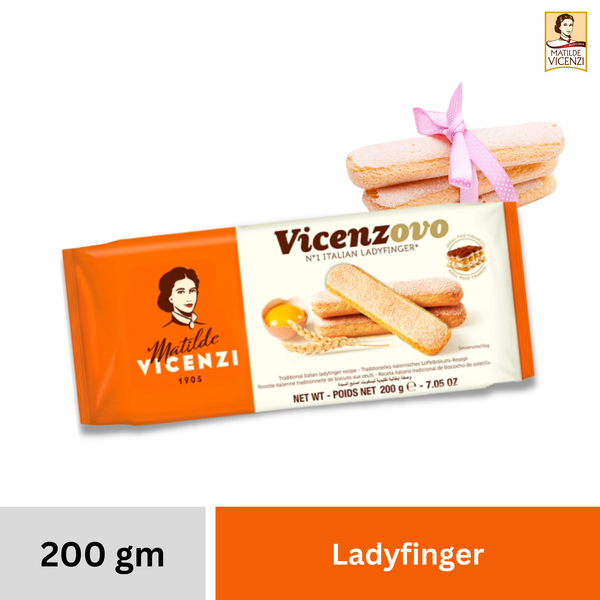 Ladyfinger Vicenzovo Italian Biscuits - 200g  | Perfect for Tiramisu & Desserts