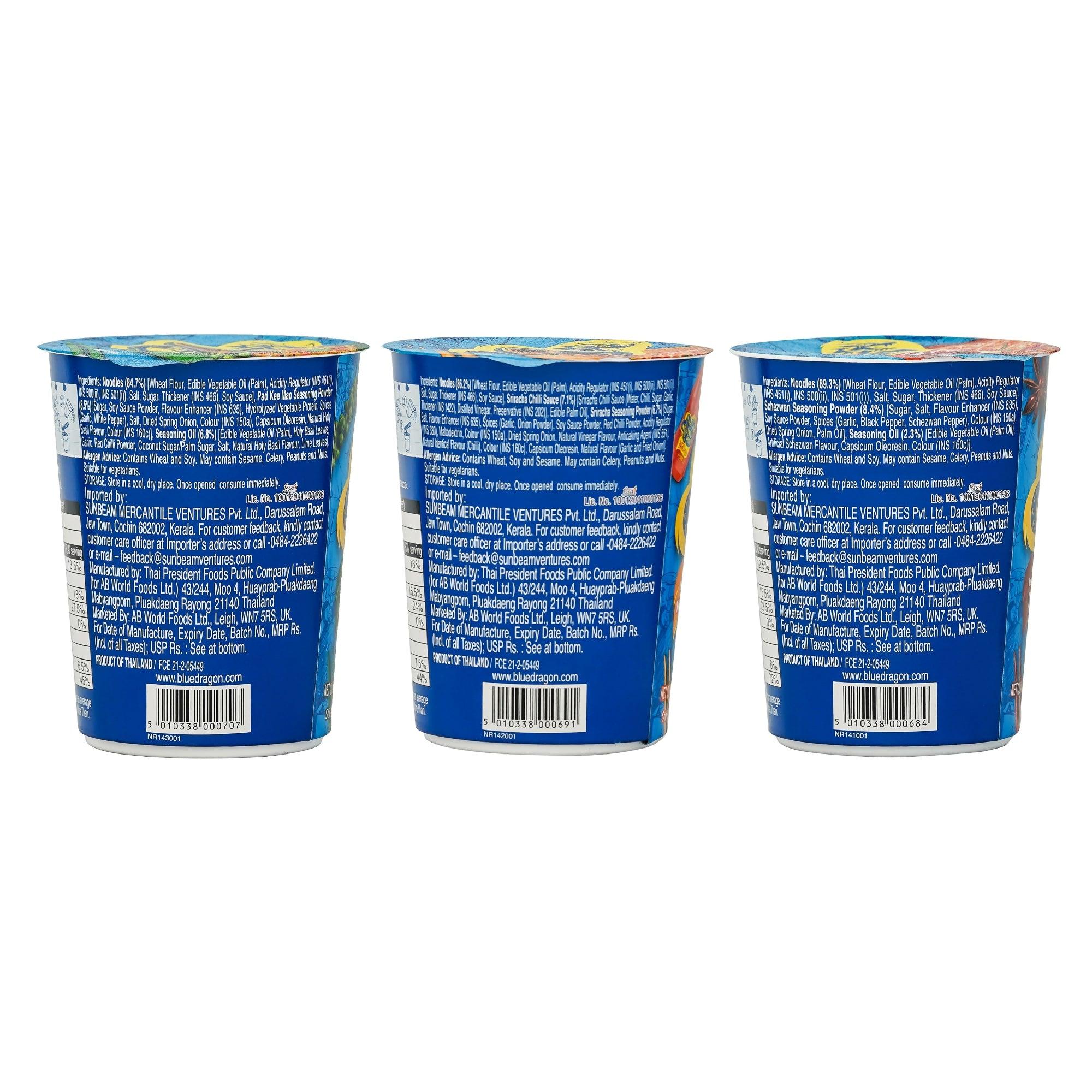 Spicy Schezwan, Holy Basil & Sriracha Chilli Instant Noodle Combo – Pack of 6