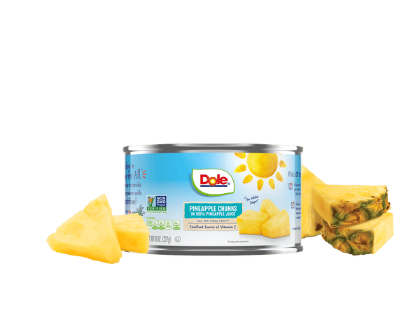 Dole PA Chunks  in 100% juice 227GM (pack of 8)