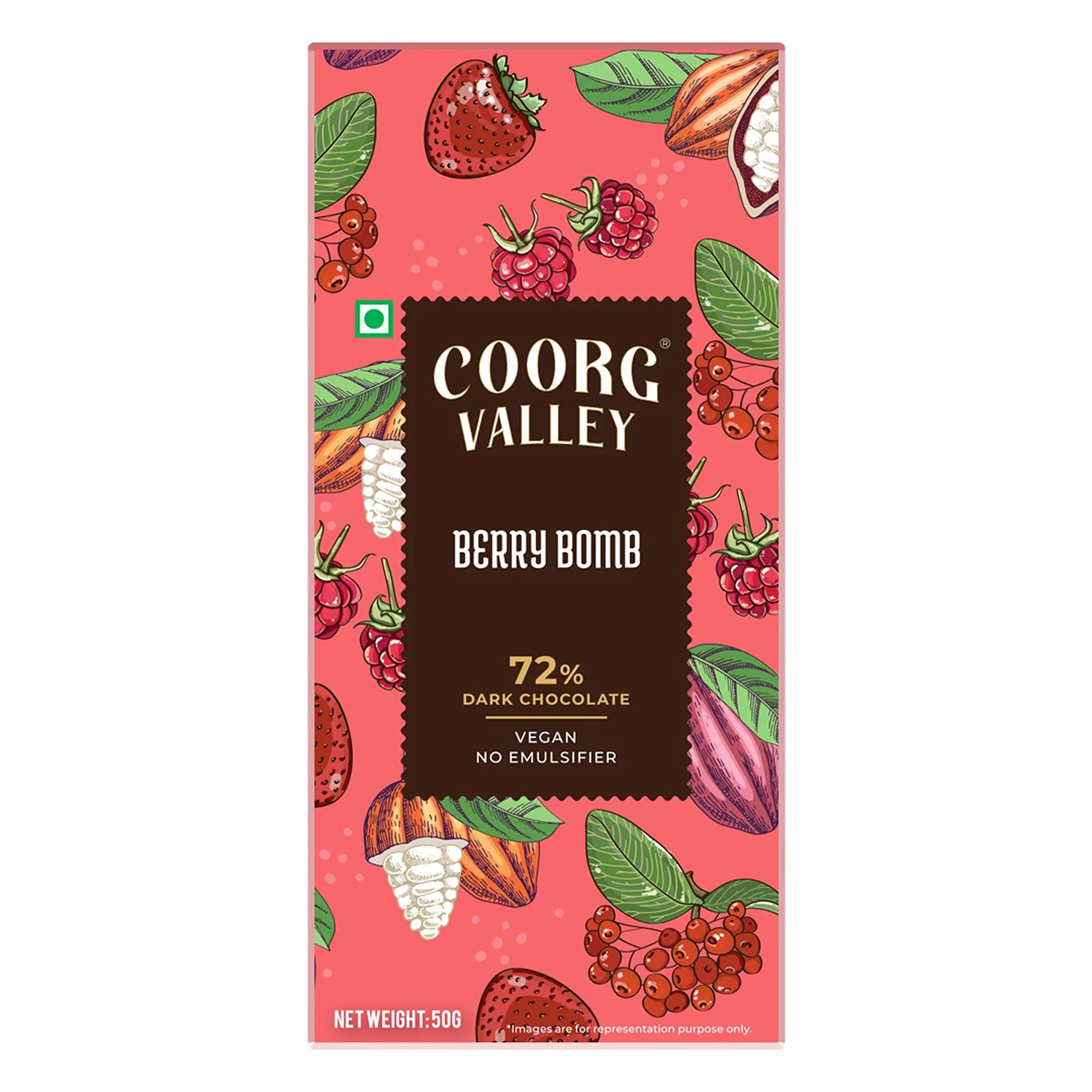 Berry Bomb Dark Chocolate 50g