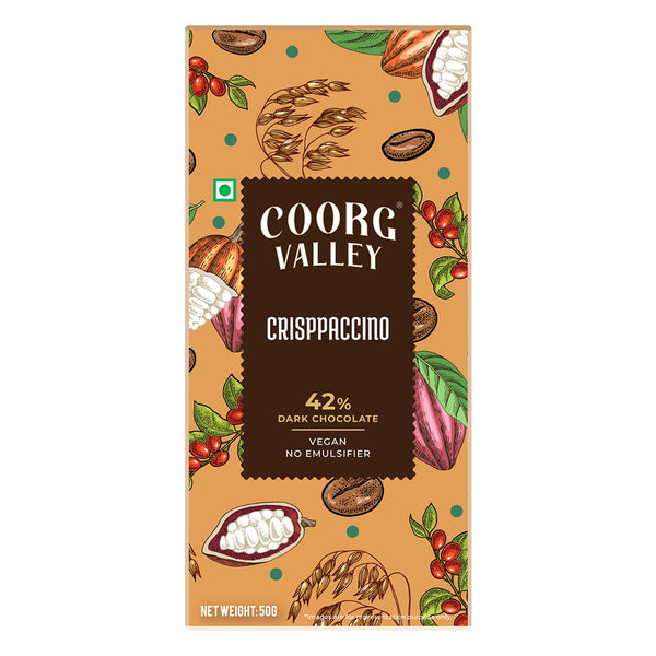Crisppaccino Coconut Dark Chocolate 50g