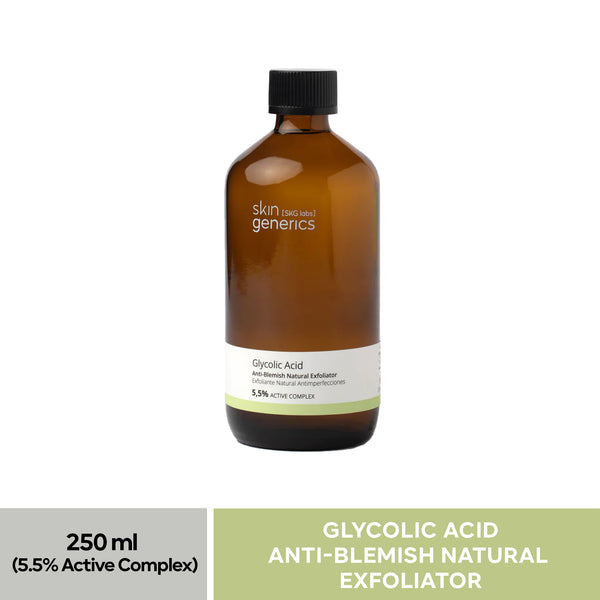 Skin Generics | Anti-Imperfections Facial Cleanser with Glycolic Acid | 5.5% Active Complex | 250 ml | Pore Cleanser and Facial Exfoliant | Salicylic Acid Facial Cleanser | Paraben Free | 100% Vegan