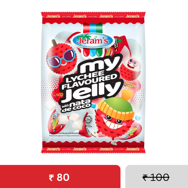Jeram's My Lychee Flavoured Jelly 20 Mini Cups | With Nata De Coco