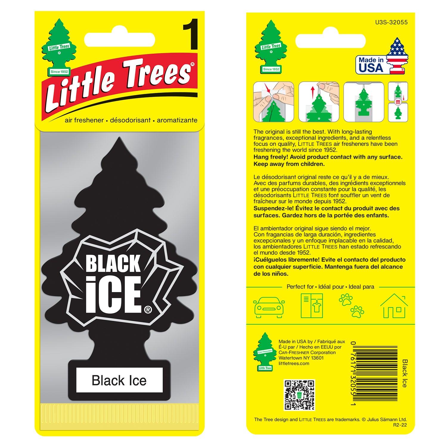 Buy Vehicle Air Fresheners "Car Air Freshener Black Ice Hanging" by Little Trees, Black ice