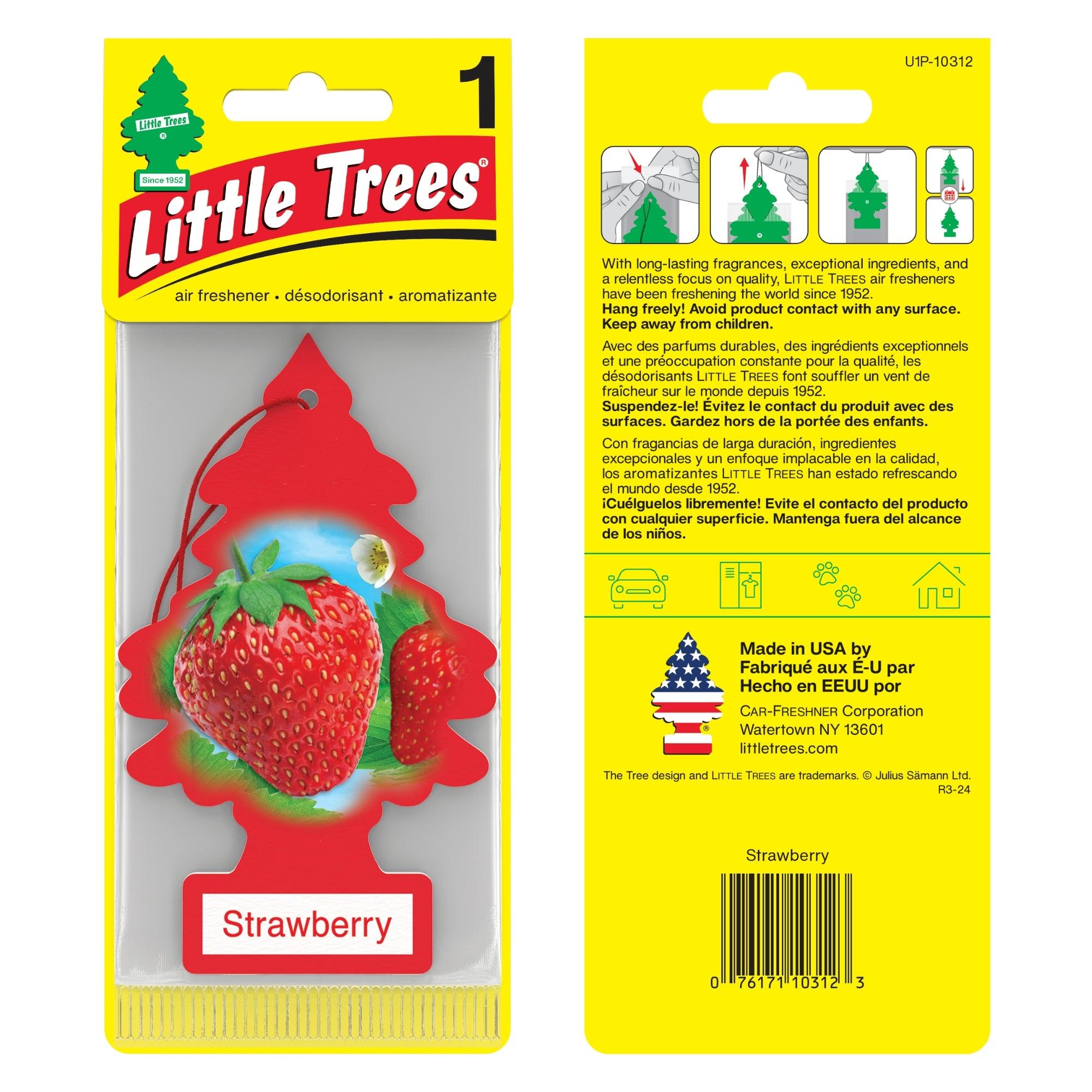 Buy Vehicle Air Fresheners "Car Air Freshener Strawberry Hanging" by Little Trees, Pack of 1