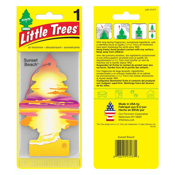 Buy Vehicle Air Fresheners "Car Air Freshener Sunset Beach Hanging" by Little Trees, Default Title