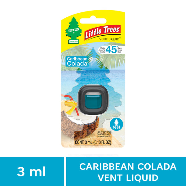 Little Trees Caribbean Colada Vent Liquid 3ml Car Air Freshener