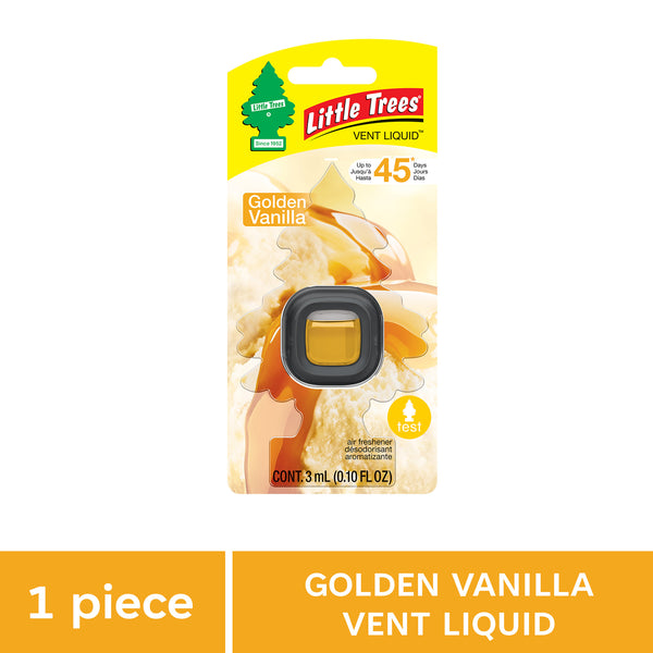 Little Trees Golden Vanilla Vent Liquid Car Air Freshener