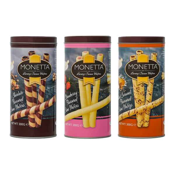 Chocolate, Strawberry, Salted Caramel Wafer Sticks Combo