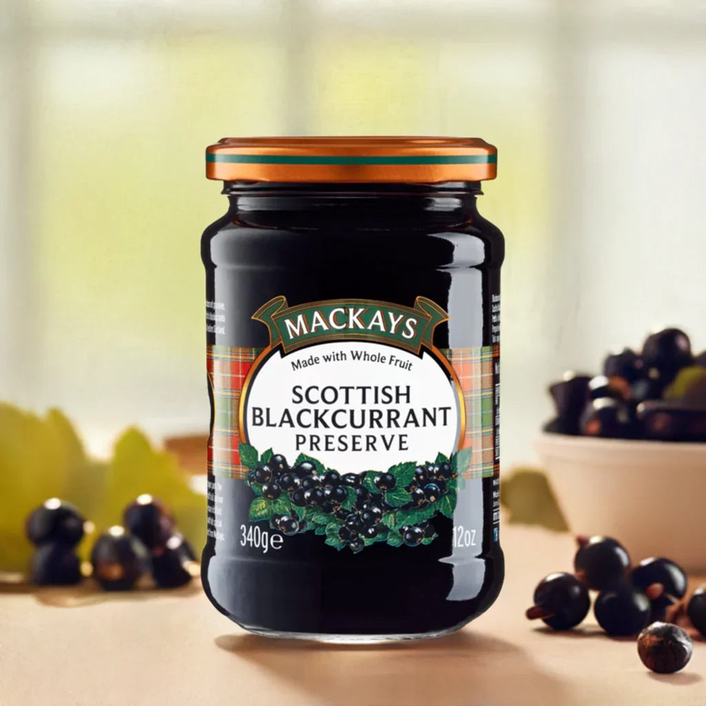 Mackays Scottish Blackcurrant Preserve Jam 340gm