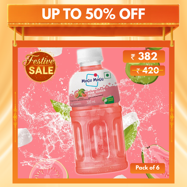 Mogu Mogu Guava Juice with Nata de Coco | 320ml