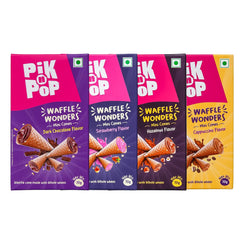 Pik n Pop Mini Waffle Cones Combo (70g x 4)