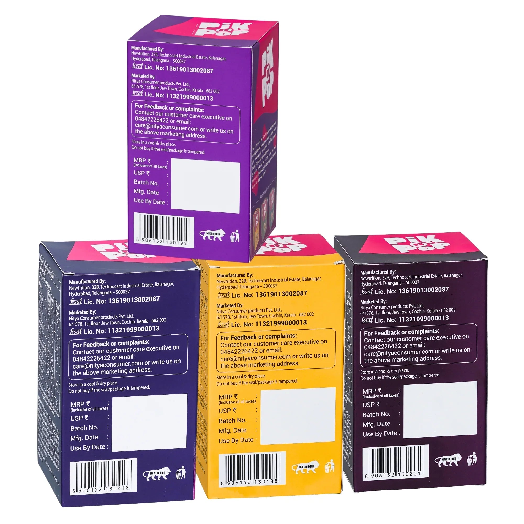 Pik n Pop Mini Waffle Cones Combo (70g x 4)