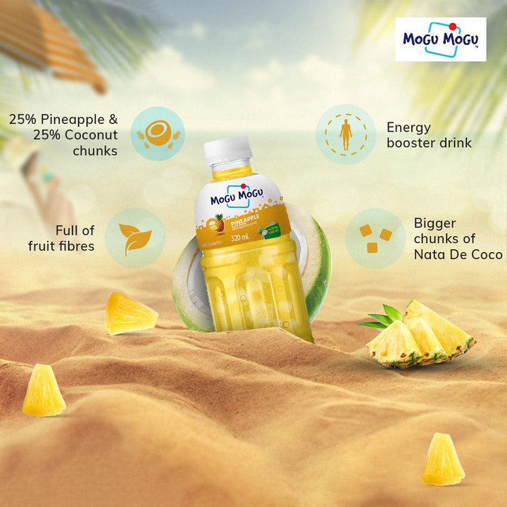 Buy Juice "Pineapple Juice" by Mogu Mogu, Pack of 24