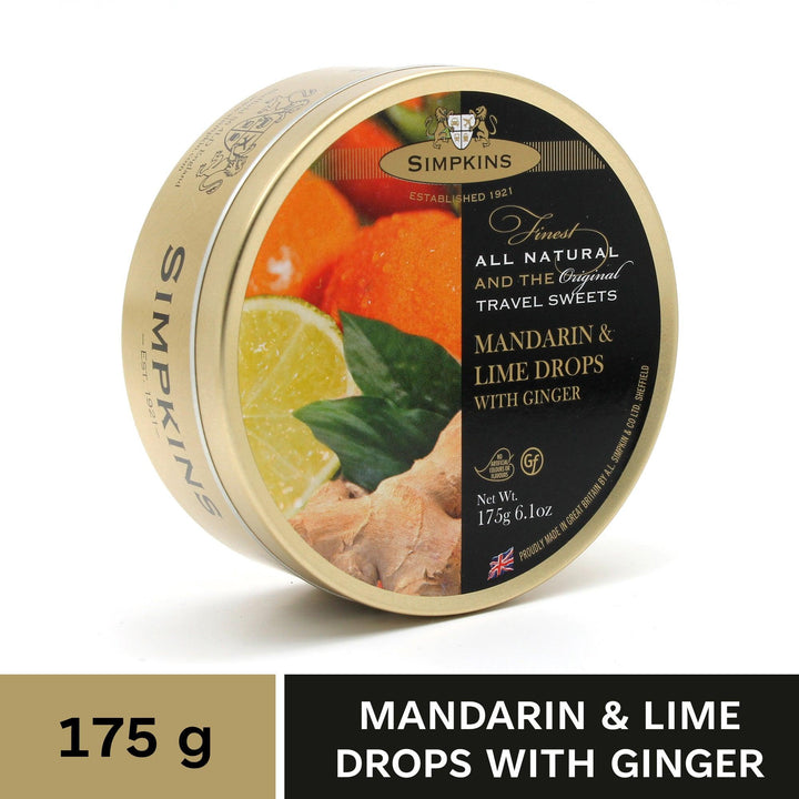 Buy Candy & Chocolate "Mandarin And Lime With Ginger Drops" by Simpkins, Pack of 1