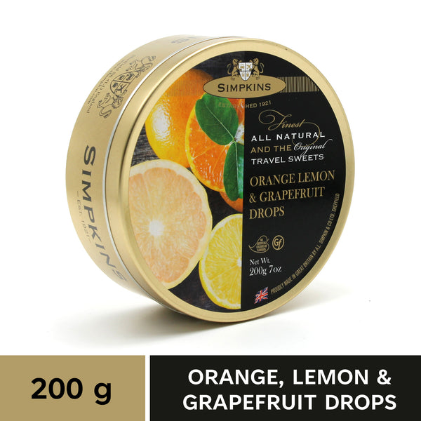 Simpkins Orange, Lemon & Grapefruit Drops 200 gm