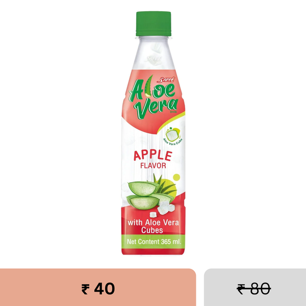 Aloe Vera Drink 365ml | Apple Flavour with 10% Aloe Vera Cubes