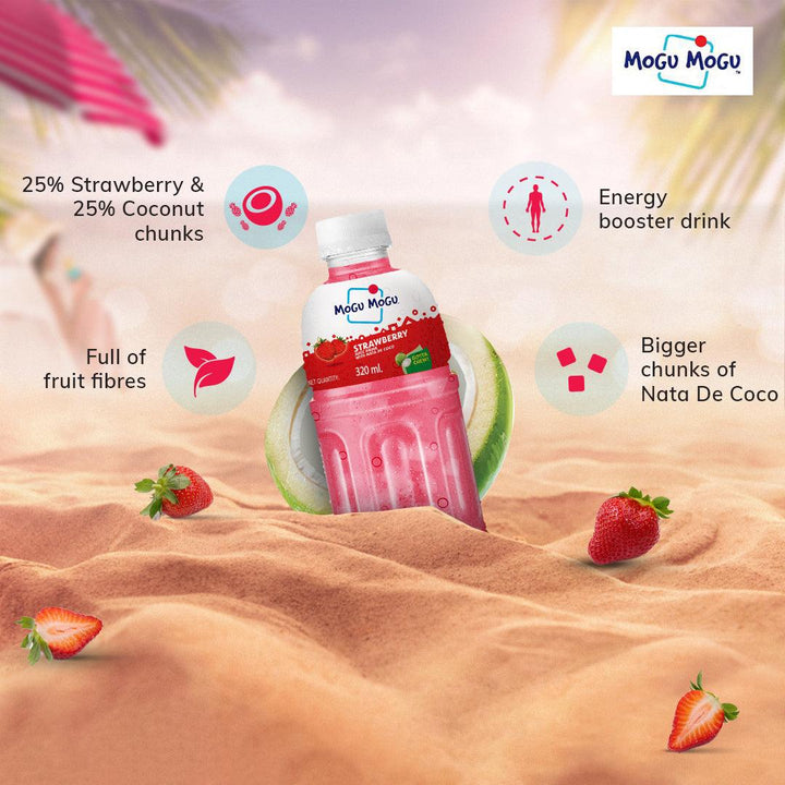 Buy Juice "Strawberry Juice" by Mogu Mogu, Pack of 24