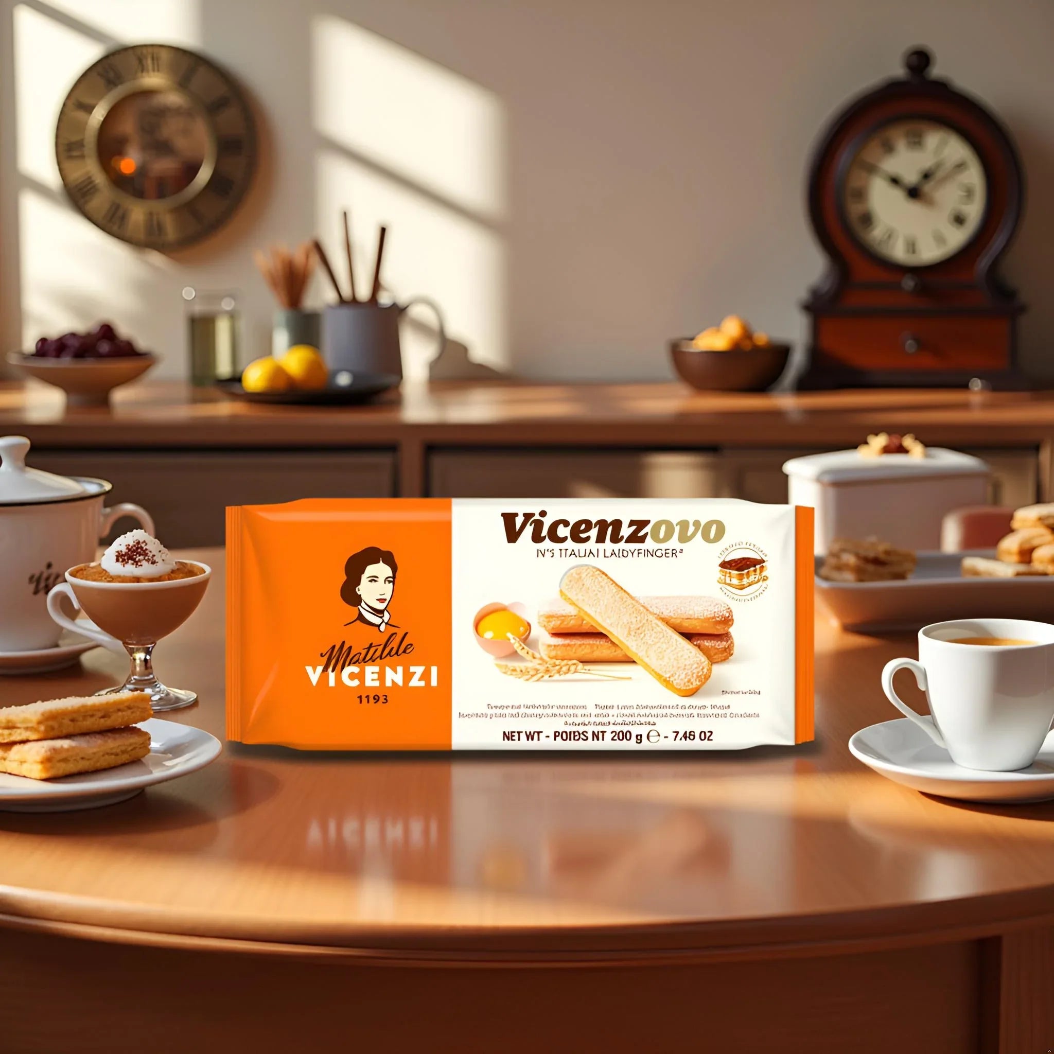 Ladyfinger Vicenzovo Italian Biscuits - 200g  | Perfect for Tiramisu & Desserts
