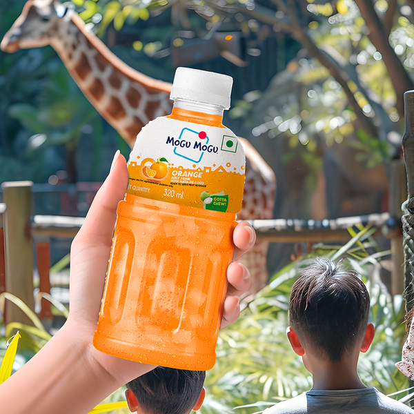 Mogu Mogu Orange Juice with Nata de Coco | 320ml