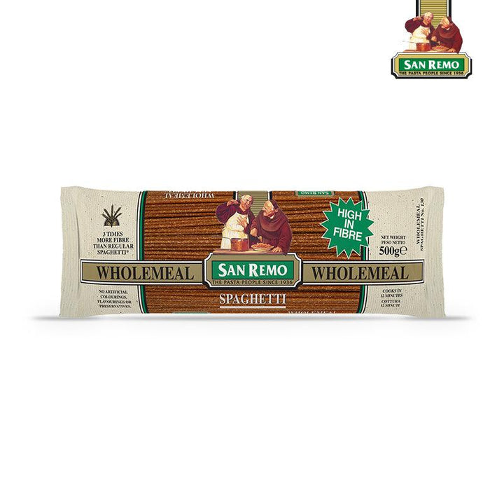 Buy Pasta & Noodles "Wholemeal Spaghetti Pasta" by San Remo, Pack of 2