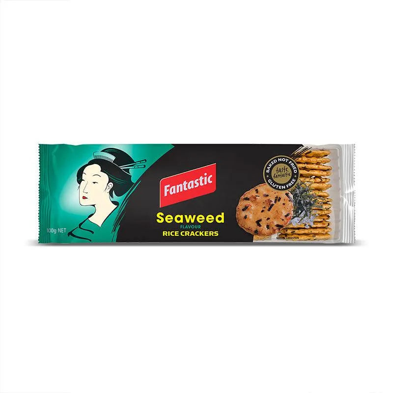 Buy Puffed Rice Cakes "Seaweed Rice Crackers" by Fantastic, Pack of 2