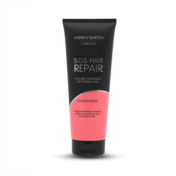 Andrew Barton London Conditioner for Dry Hair | S.O.S Damaged Hair Conditioner | Vegan | PROtech Shine Complex with Soy Protein & Vitamin E | British Award Winning Brand - 250 ml