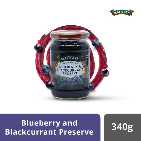 Mackays Blueberry & Blackcurrant Preserve (340g)
