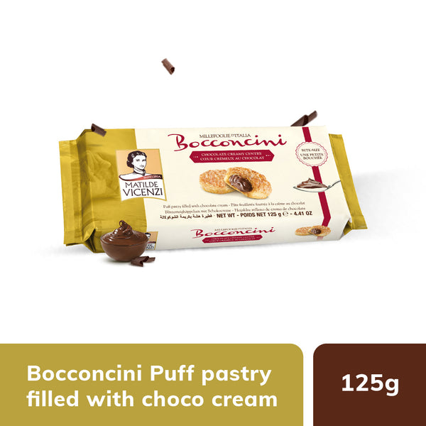 Matilda Vicenzi Bocconcini Puff Pastry Filled With Choco Cream