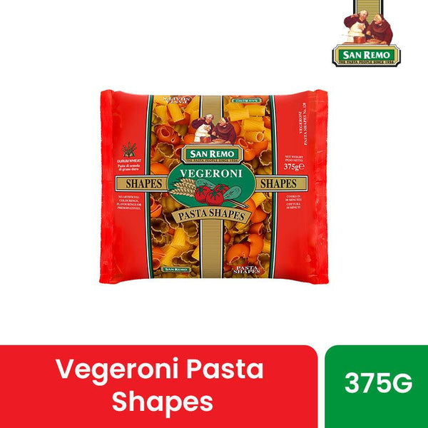 Buy Pasta & Noodles "Vegeroni Shapes Pasta" by San Remo, Pack of 1